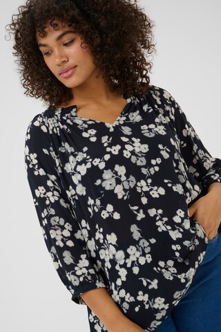 KAFFE CURVE Bluse 'KCtrine' i blå