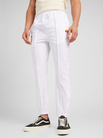 ELLESSE Slim fit Workout Pants 'Finn' in White: front