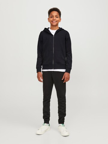 Jack & Jones Junior Zip-Up Hoodie in Black