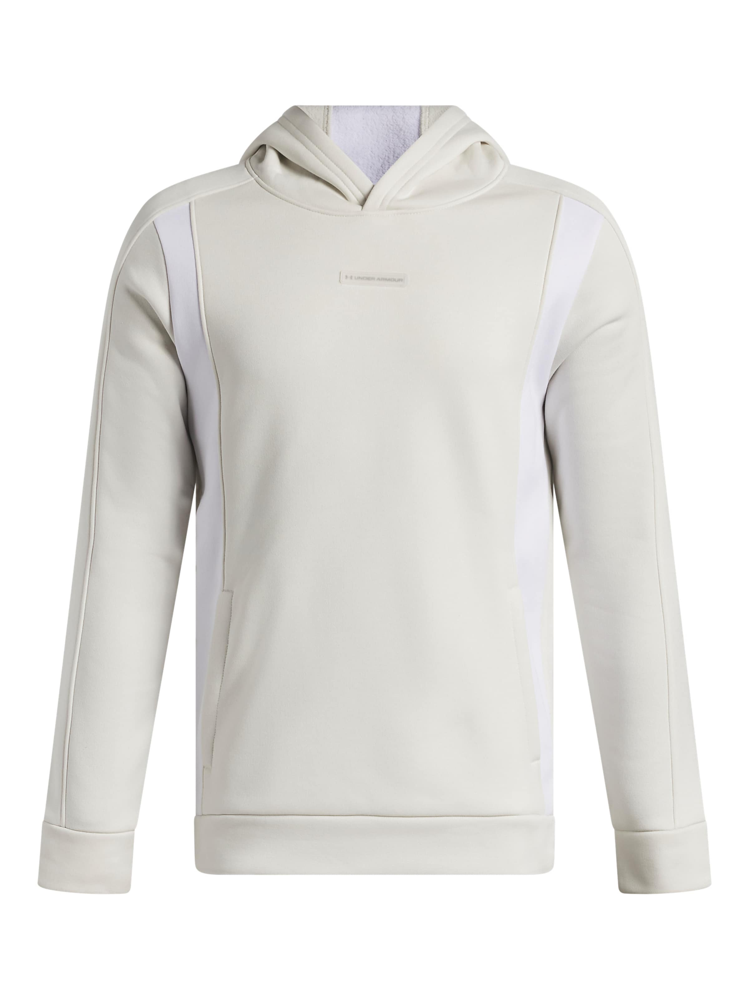 UNDER ARMOUR Sportief sweatshirt in Wit: voorkant