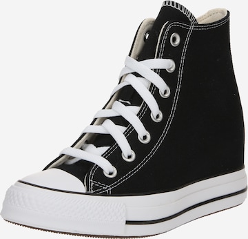 CONVERSEVisoke tenisice 'CHUCK TAYLOR ALL STAR CLASSIC WEDGE PLATFORM' - crna boja: prednji dio