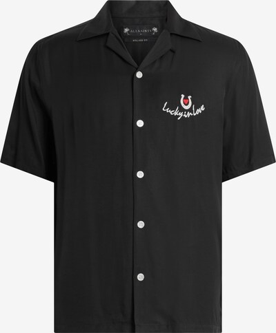 AllSaints Hemd 'CHANCEUX' in rot / schwarz / weiß, Produktansicht