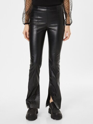 Mavi Flared Trousers in Black: front