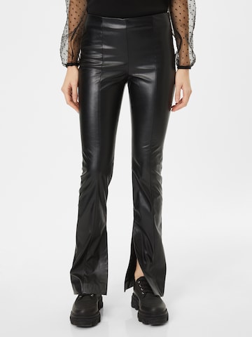 Mavi Flared Trousers in Black: front