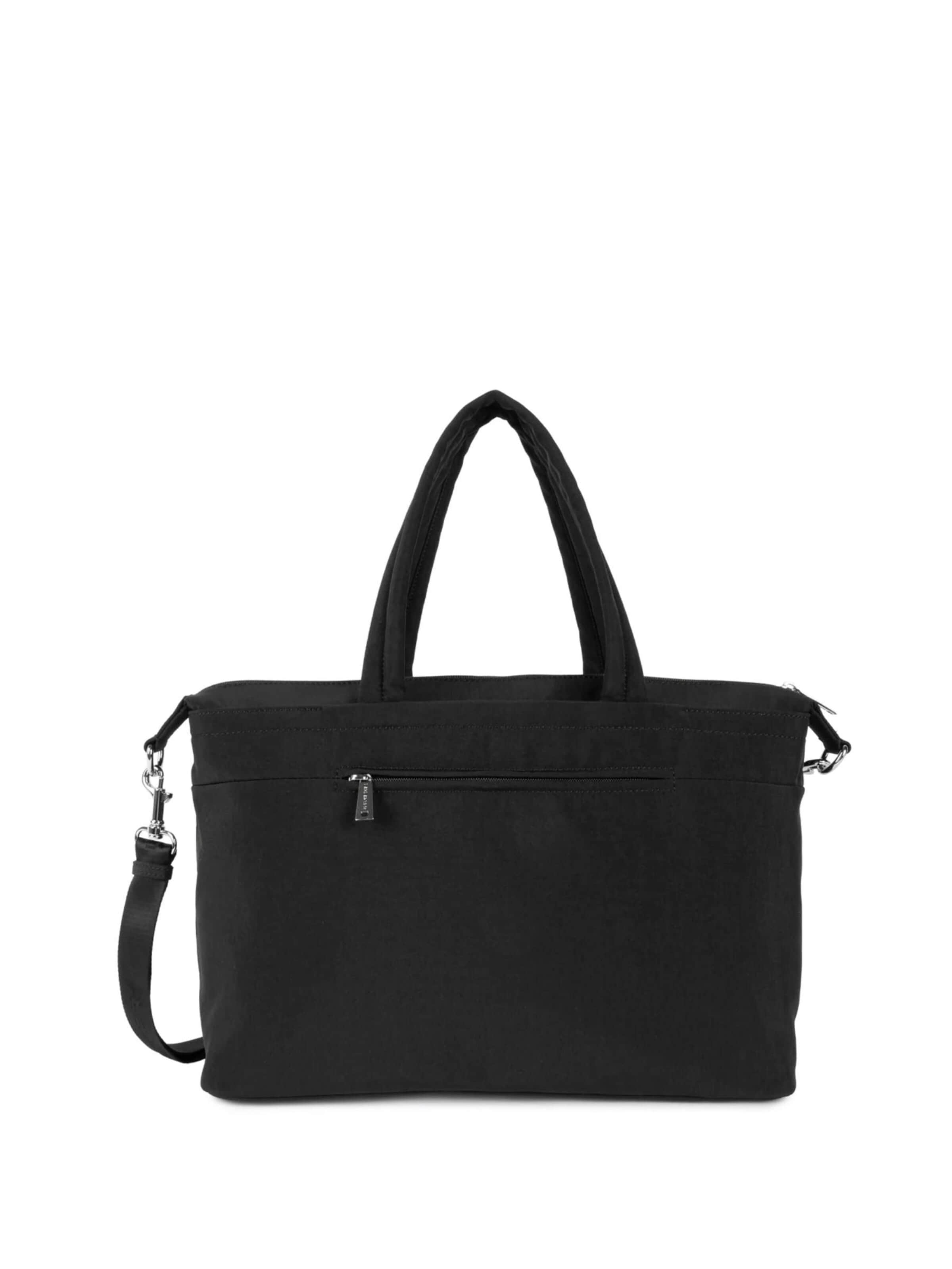LANCASTER Paris Håndtaske 'Lancaster Sac à main bowling Zippé Basic Pocket Noir' i sort