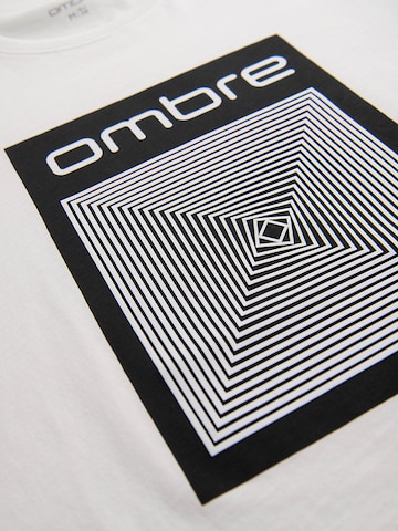 Ombre Shirt in Wit
