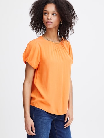 ICHI - Blusa 'MARRAKECH' em laranja: frente