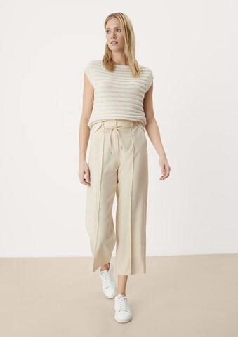 Loosefit Pantalon à plis s.Oliver BLACK LABEL en beige
