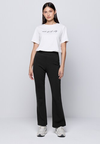 Street One Studio Bootcut Hose 'Punto di Roma' in Schwarz: Vorderseite