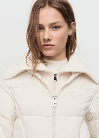 MANGO Winter Coat in White