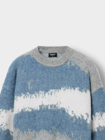 Burocs Sweater 'Hairy Cloudtrace' in Blue