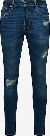 Superdry Slimfit Jeans in Blauw: voorkant