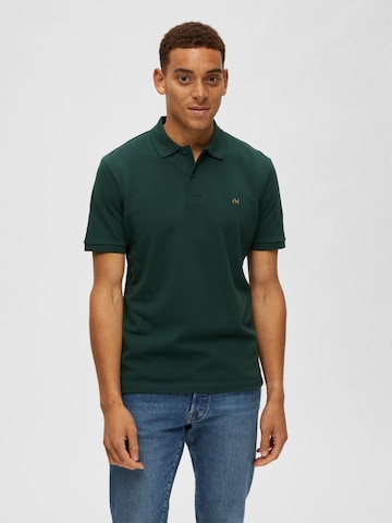 T-Shirt 'Dante' SELECTED HOMME en vert : devant