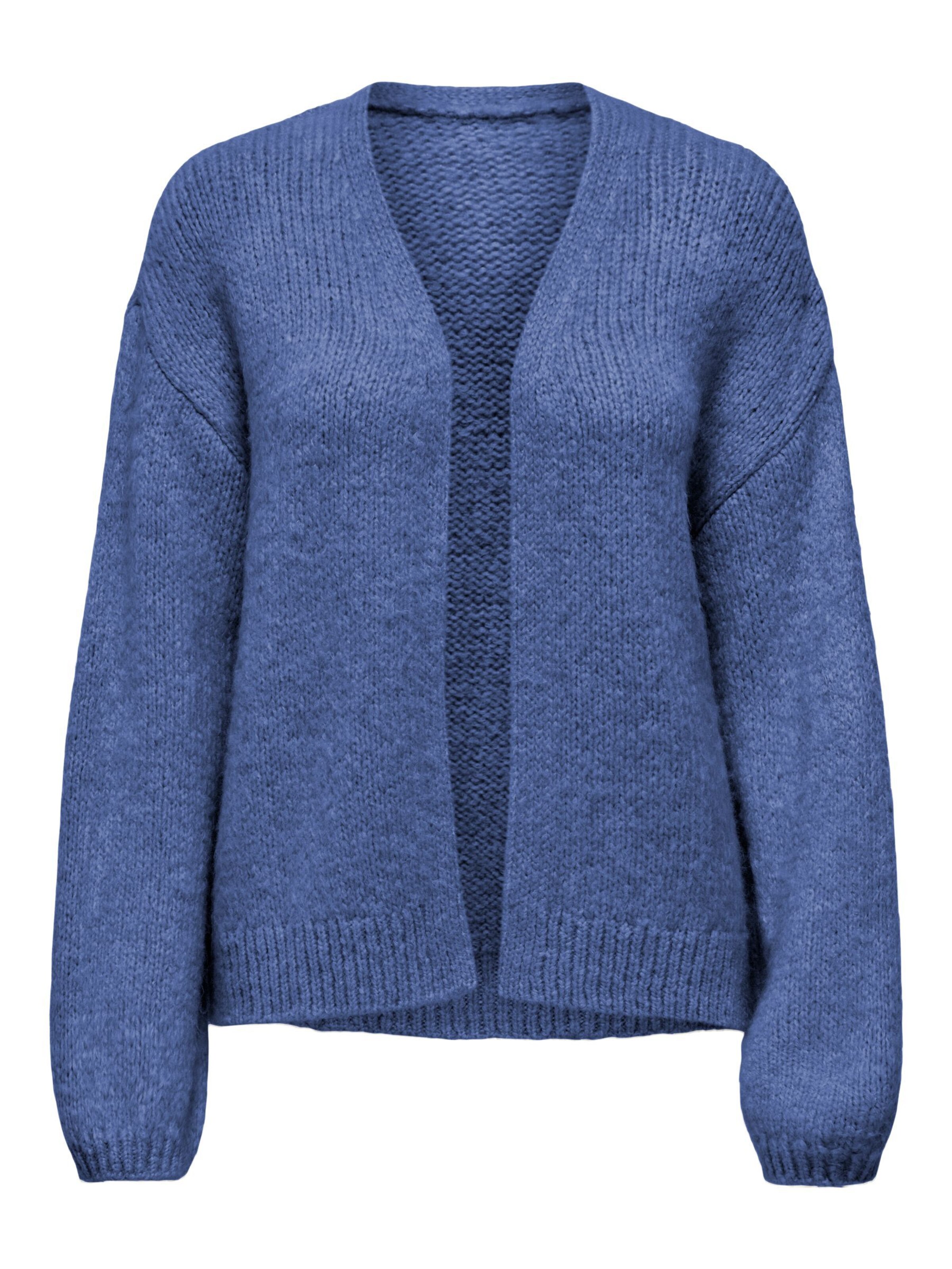 JDY Knit Cardigan in Blue: front