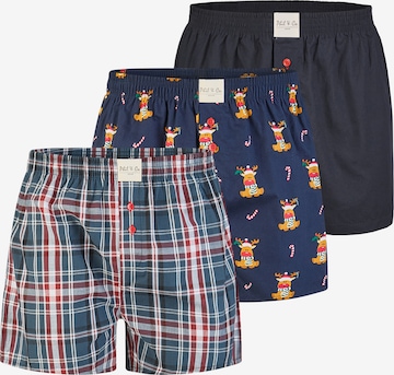 Phil & Co. Berlin - Calzoncillo boxer ' Santa ' en azul: frente