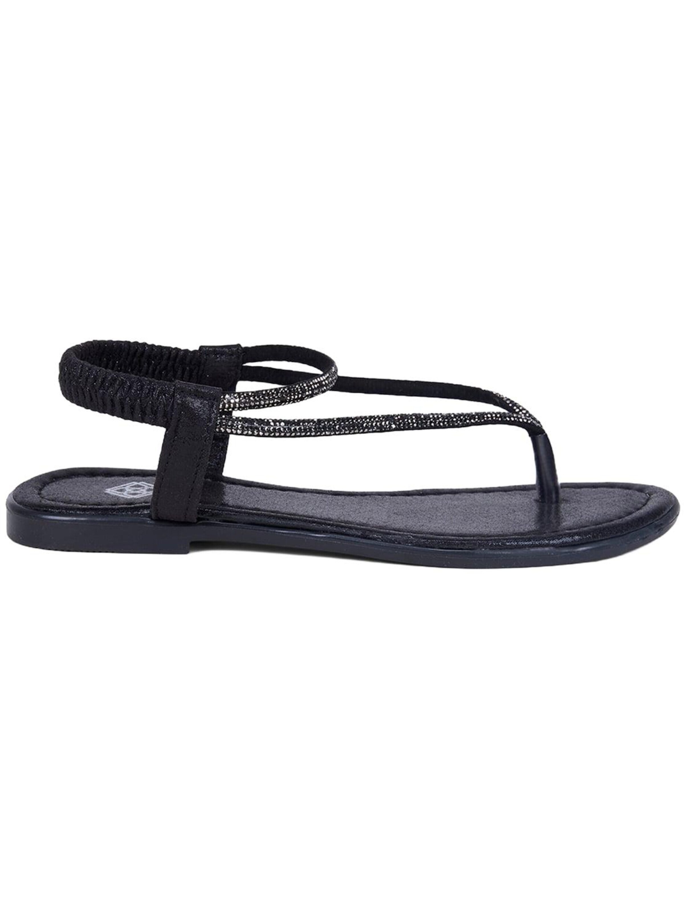 Desa - Sandalias de dedo 'Zehenstegsandalen' en negro