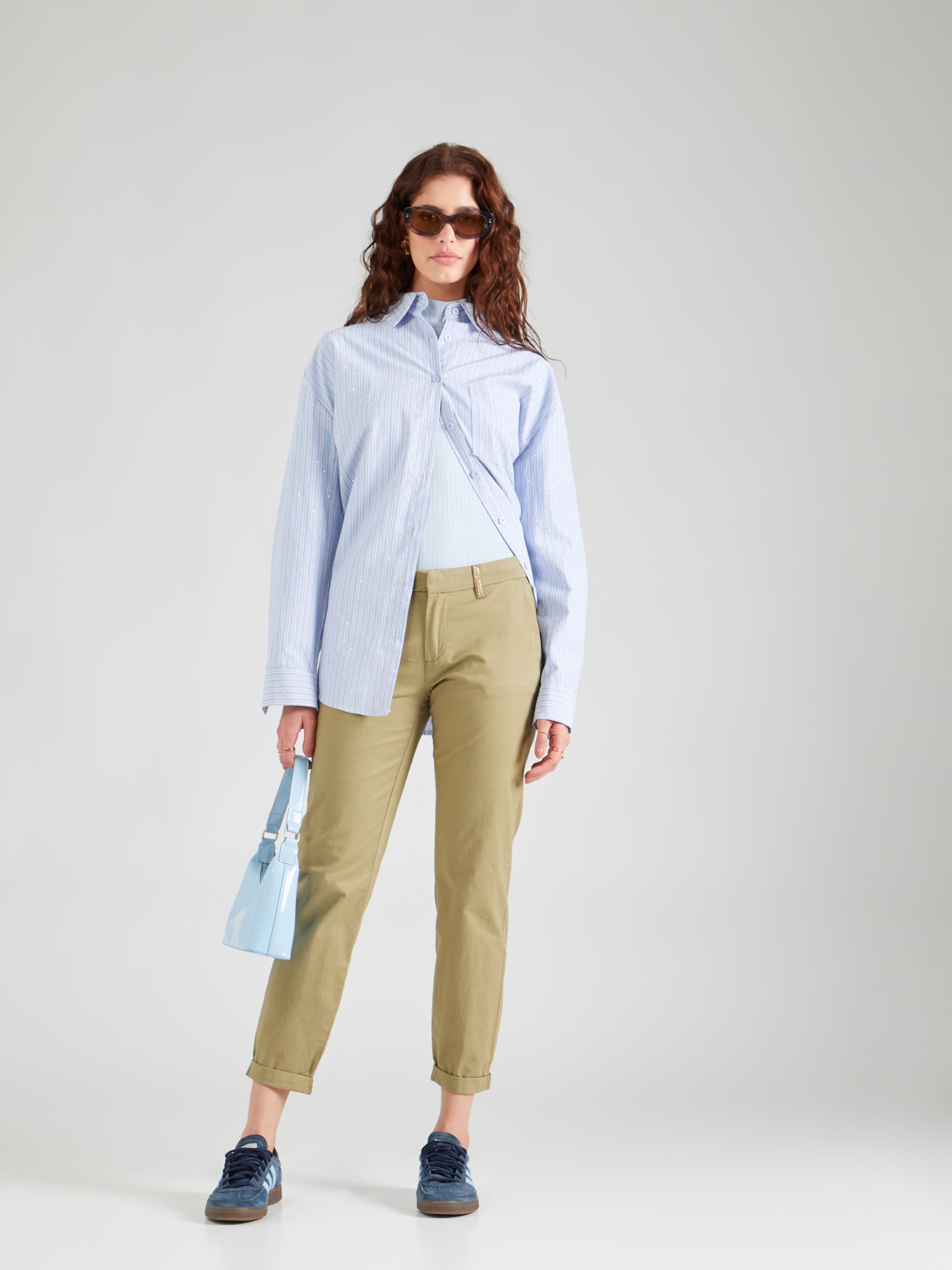【BAON】[unisex] Oridine Chino Pants Men's anthracite elastic cotton Oxford Chino trousers