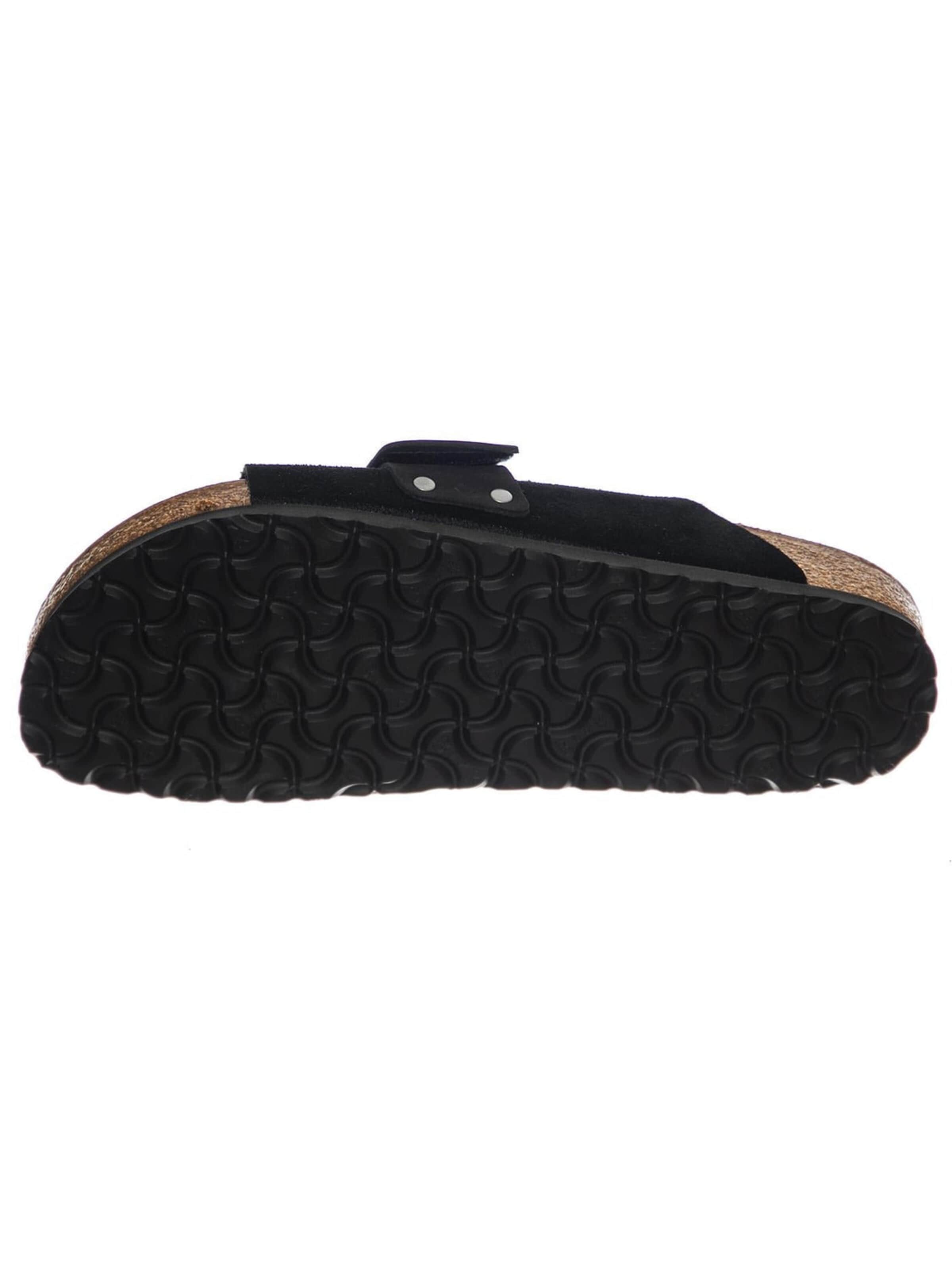 BIRKENSTOCK Sandały 'Kyoto black, Suede Leather / Nubuck' w kolorze czarny