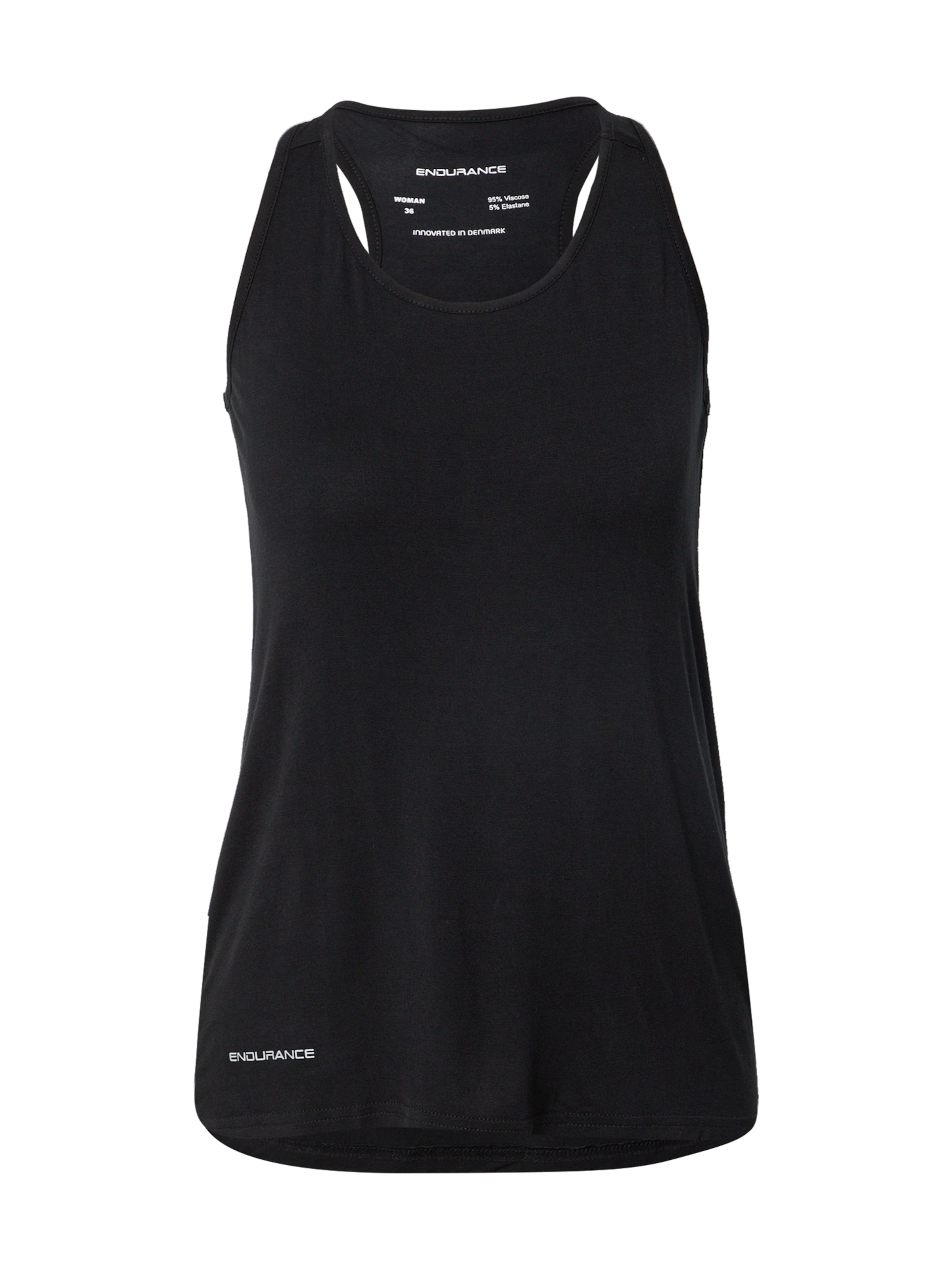 ENDURANCE Sporttop 'Siva' in Zwart: voorkant