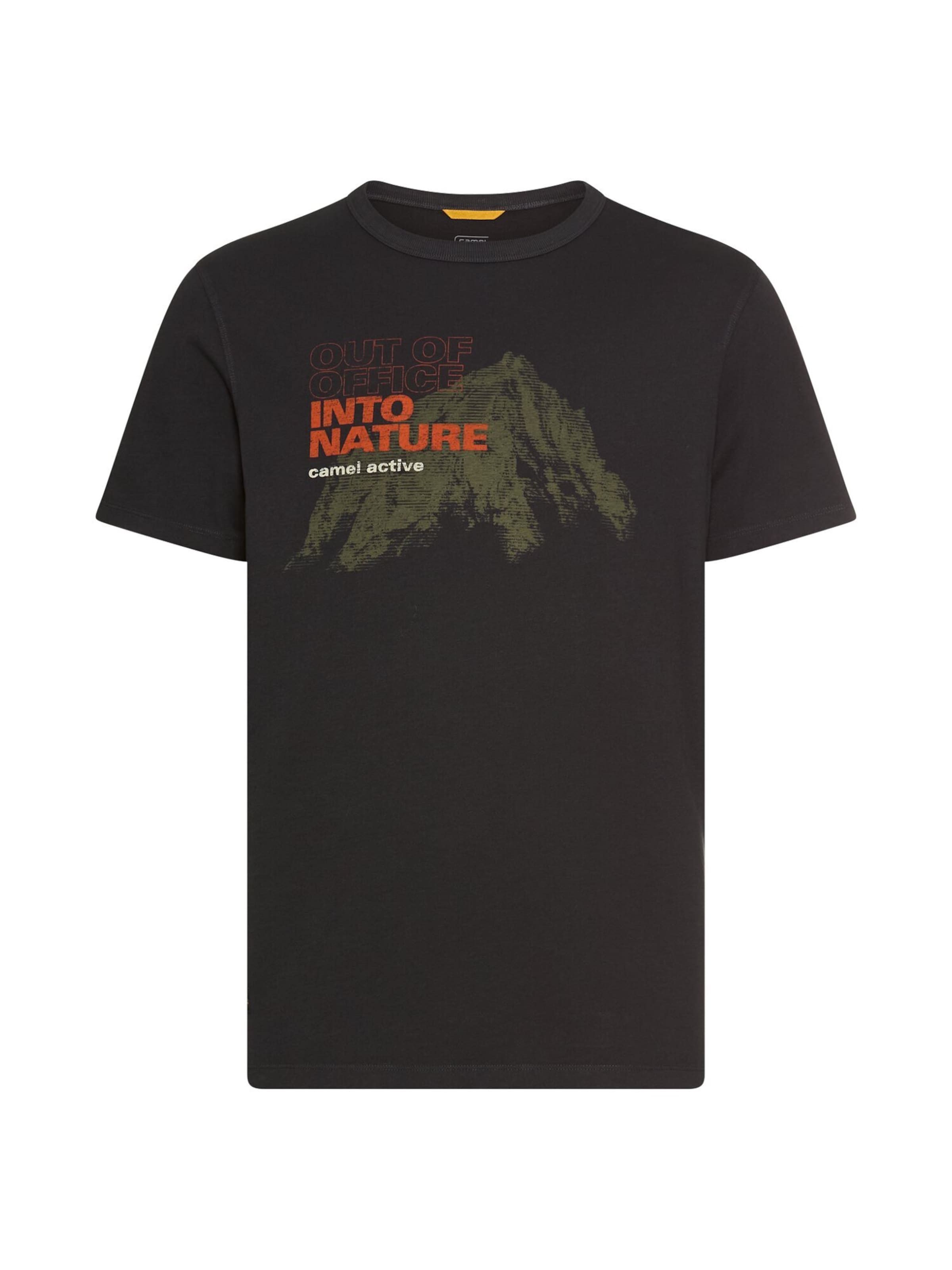 CAMEL ACTIVE Футболка в Черный: спереди