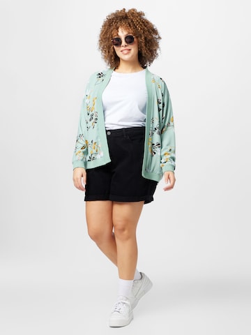 ABOUT YOU Curvy Between-Season Jacket 'Maja' in Green