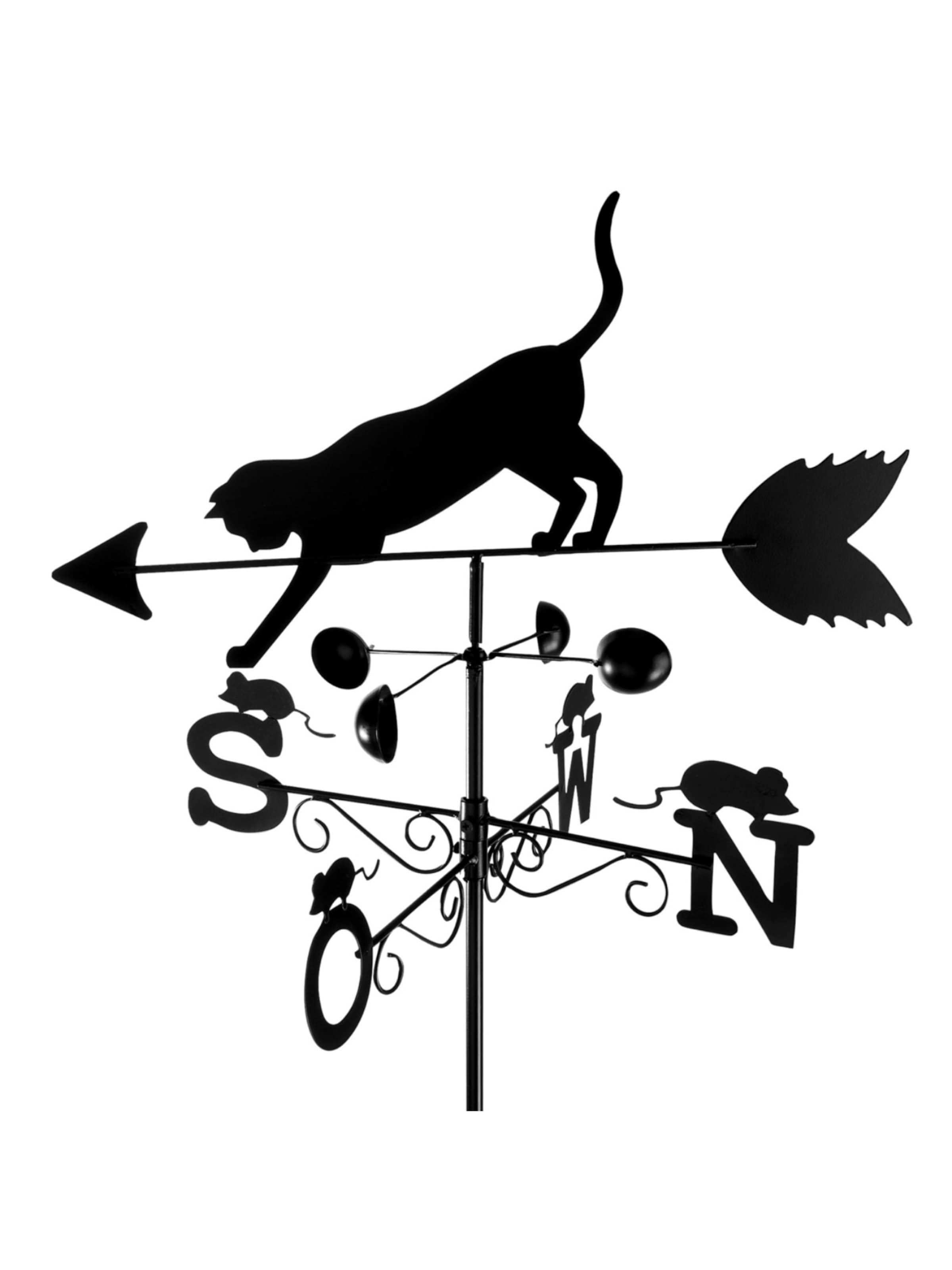 Wenko Garden decorations 'Katze' in Black: front