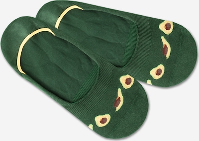 DillySocks Sokker 'IN20-07 Hidden Healthy' i brun / gul / grøn, Produktvisning