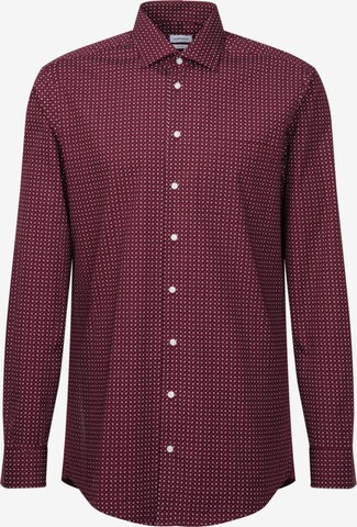 SEIDENSTICKER Slim fit Business Shirt in Red: front