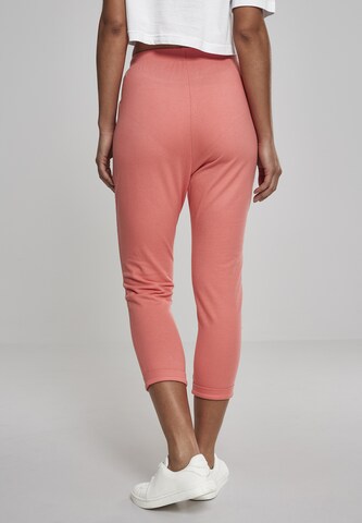 Urban Classics Tapered Trousers 'Terry ' in Pink