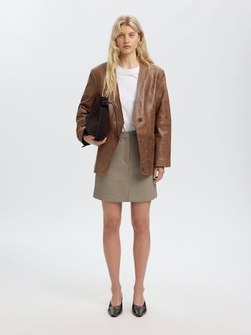 SELECTED - Chaqueta de entretiempo en marrón