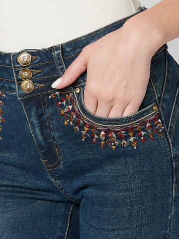 KOROSHI Flared Jeans 'Bell' in Blue