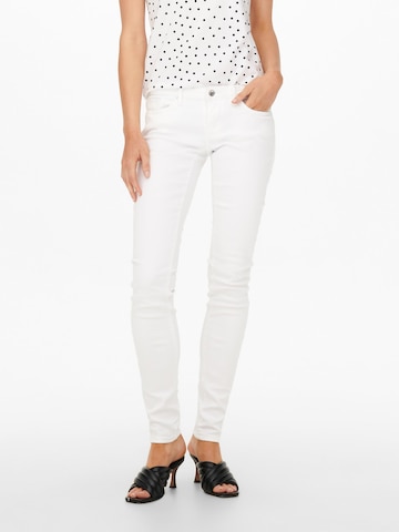 ONLY - Skinny Vaquero en blanco: frente