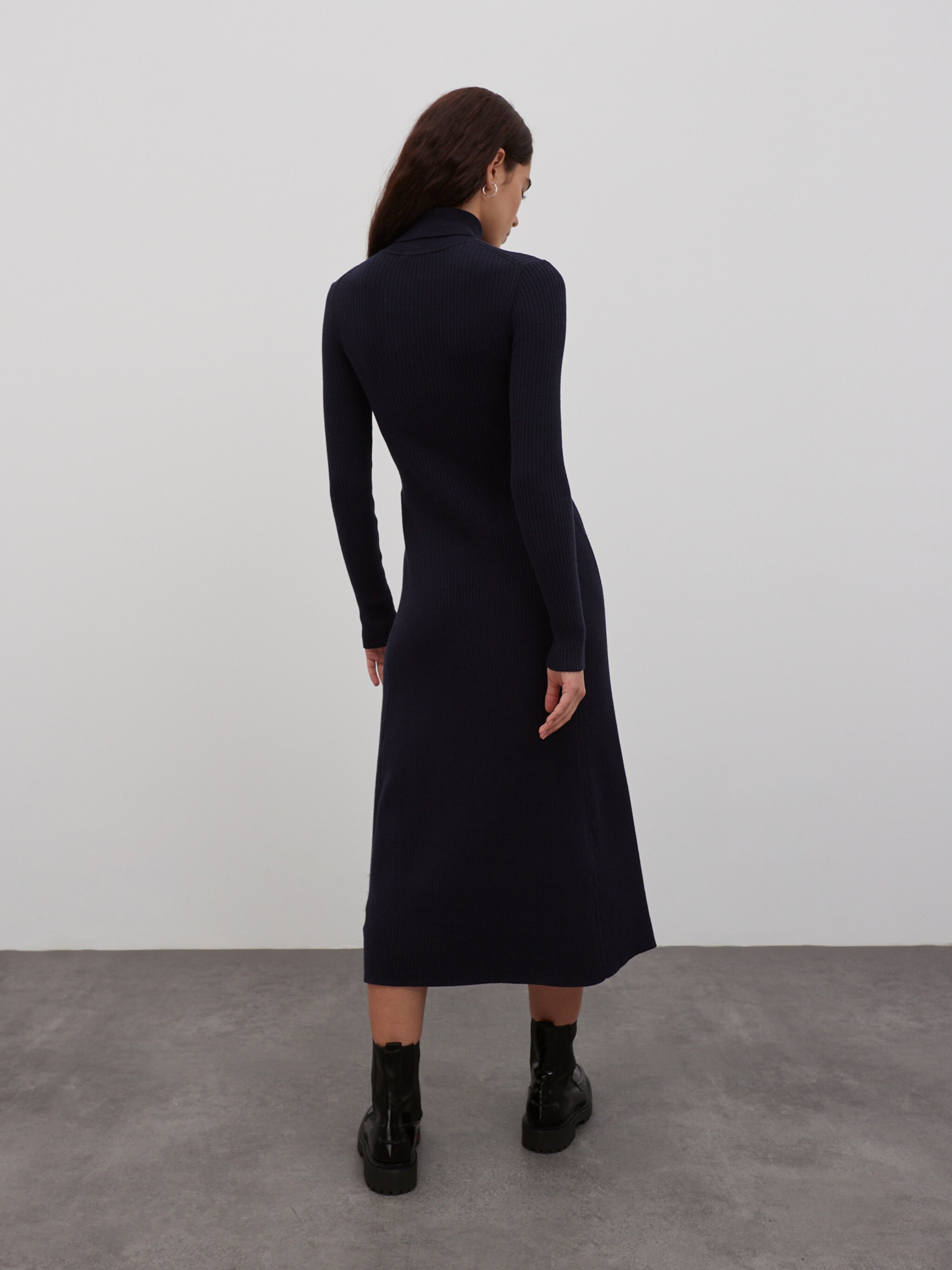 EDITED Producten Jurk 'Niah' Donkerblauw