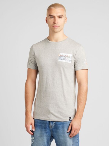 BRAVE SOUL T-Shirt in Grau