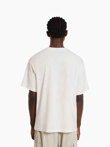 Bershka T-Shirt in Weiß