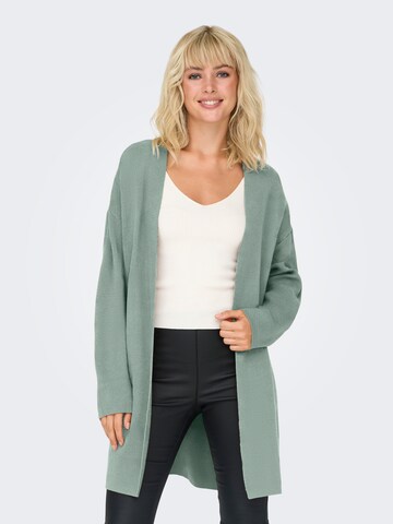 Cardigan 'ONLFRIDA' ONLY en vert : devant