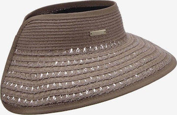 Seeberger Hat 'Visor' in Brown: front