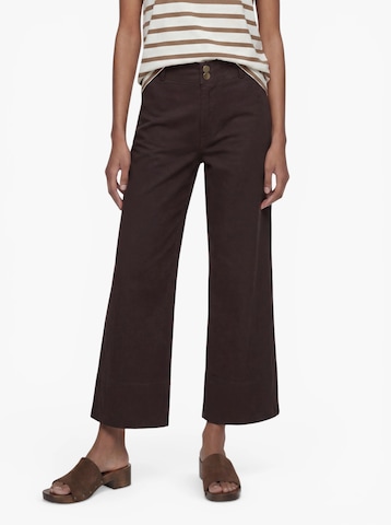 Wide Leg Pantalon 'ONLMadison-Clair' ONLY en marron : devant