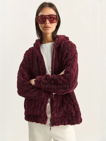 Cardigan Bianco Lucci en violet