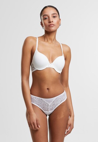 Reggiseno di Urban Classics in bianco: frontale