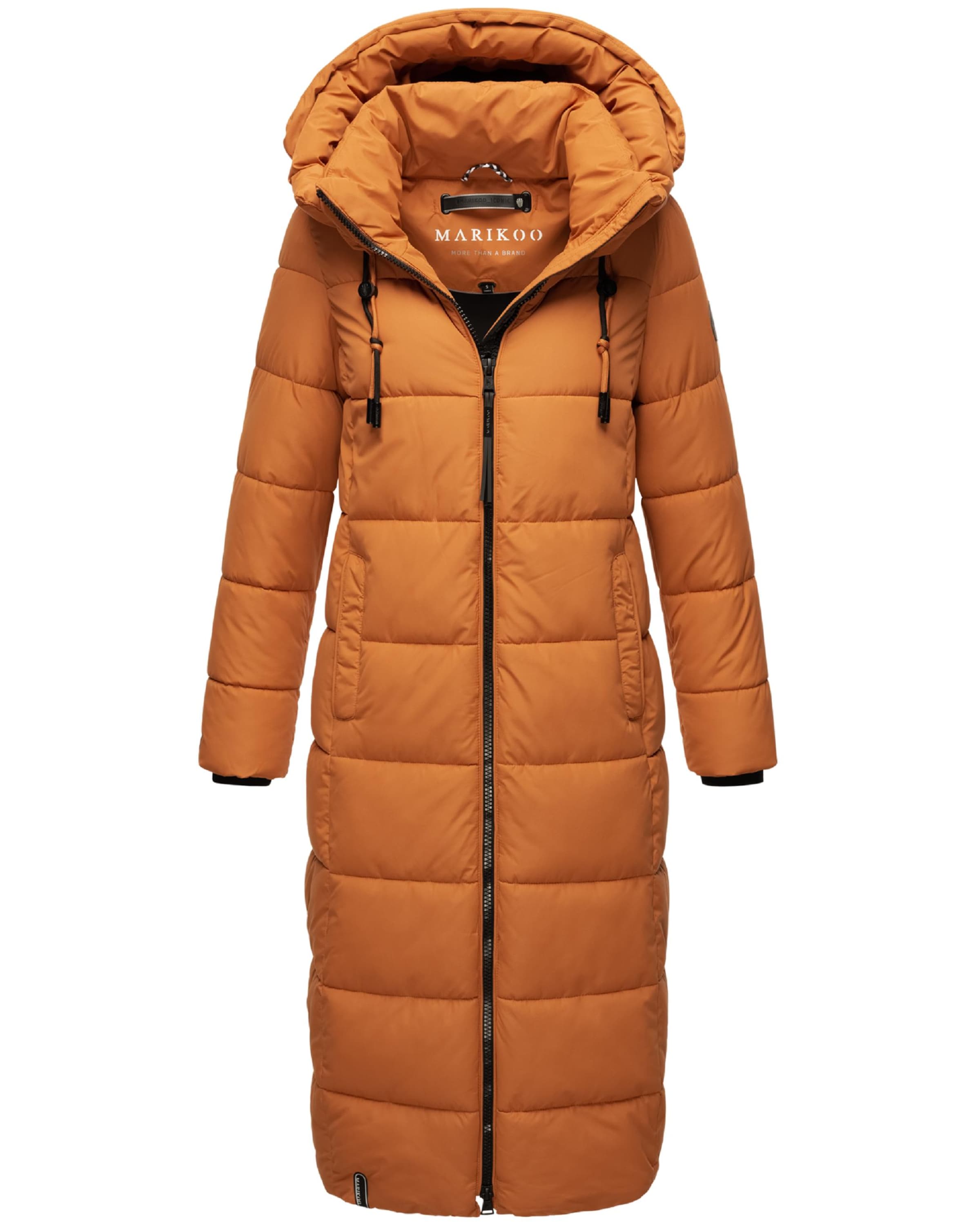 MARIKOO Funktionsmantel 'Nadeshikoo XVI' in Braun: Vorderseite