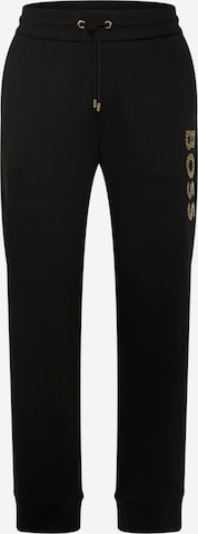 BOSS Black Tapered Trousers 'Lamont' in Black: front