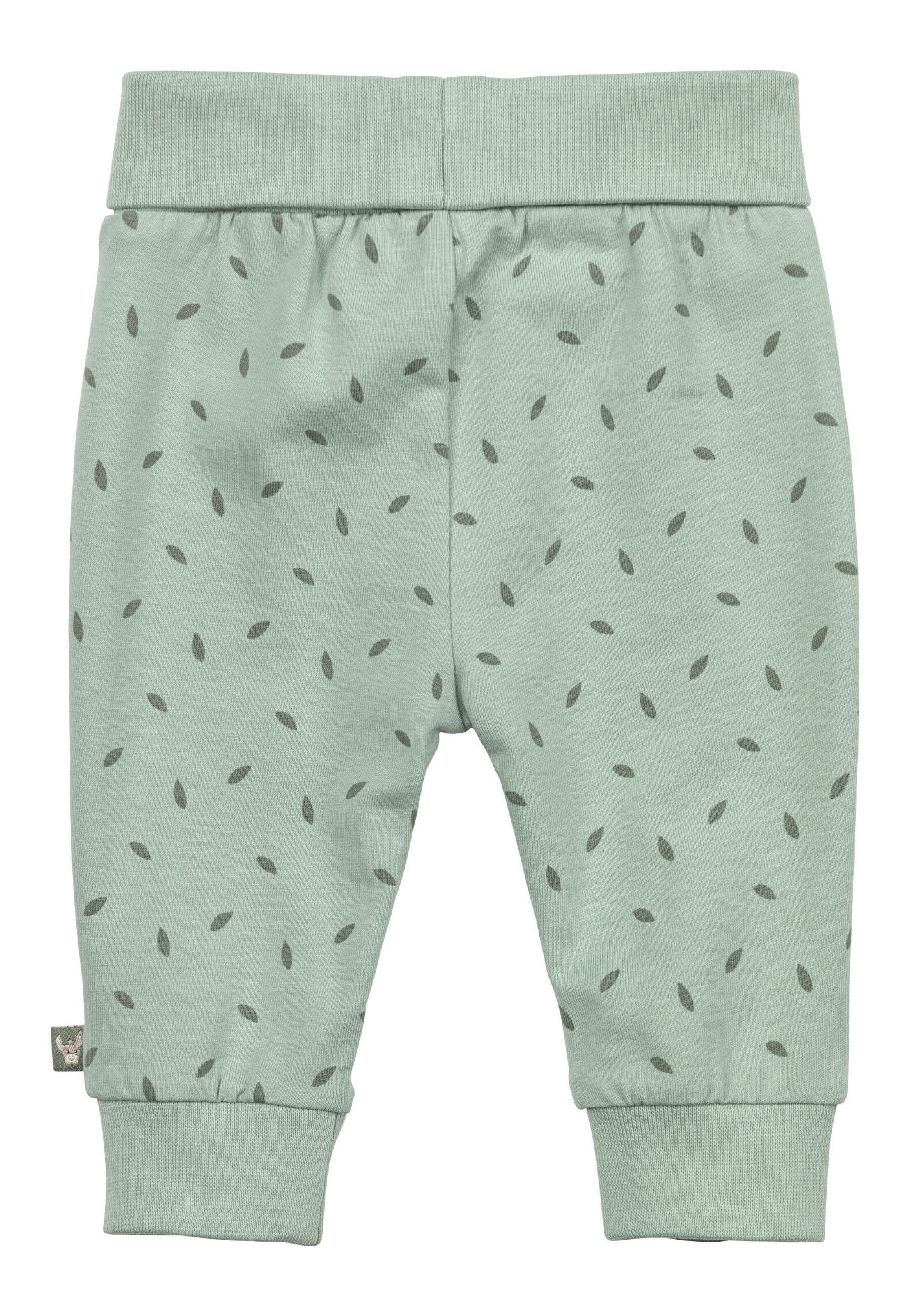 STERNTALER Tapered Pants 'Blätter' in Green