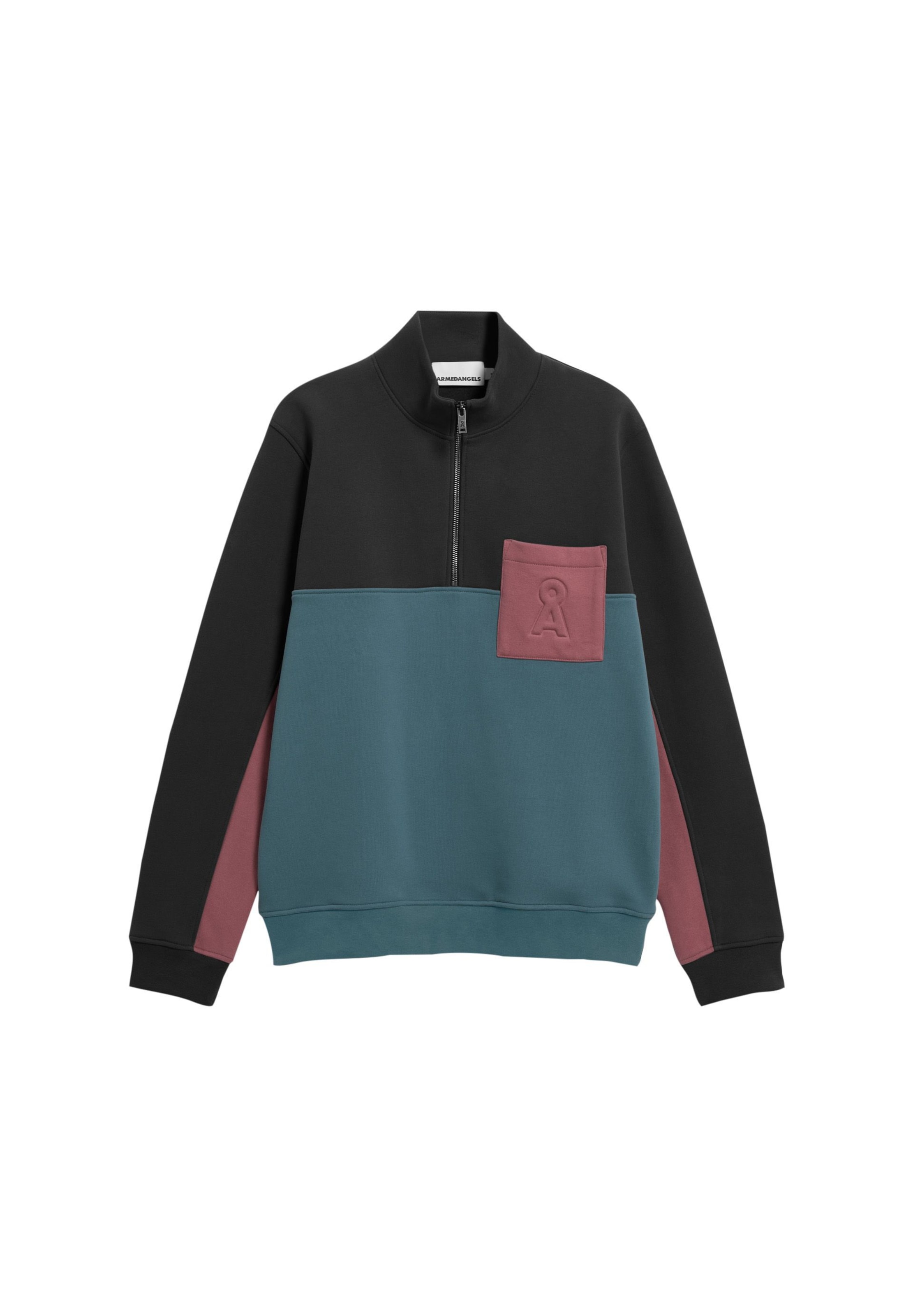 ARMEDANGELS Sweatshirt in Groen: voorkant