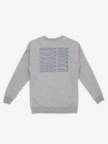 ABOUT YOU DROP Sweatshirt 'Catching Waves' in Grey: front