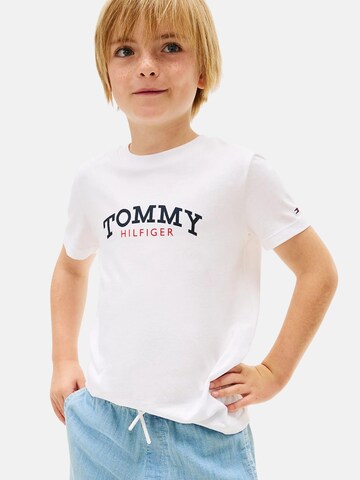T-Shirt Tommy Hilfiger Kids en blanc : devant