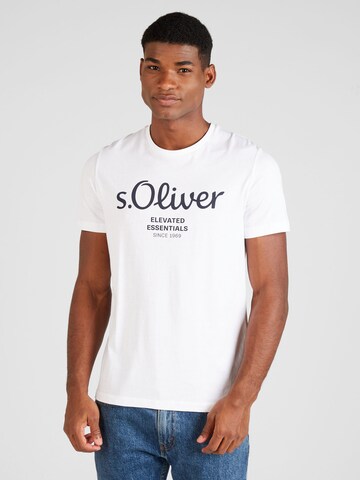 s.Oliver Shirt in Wit: voorkant