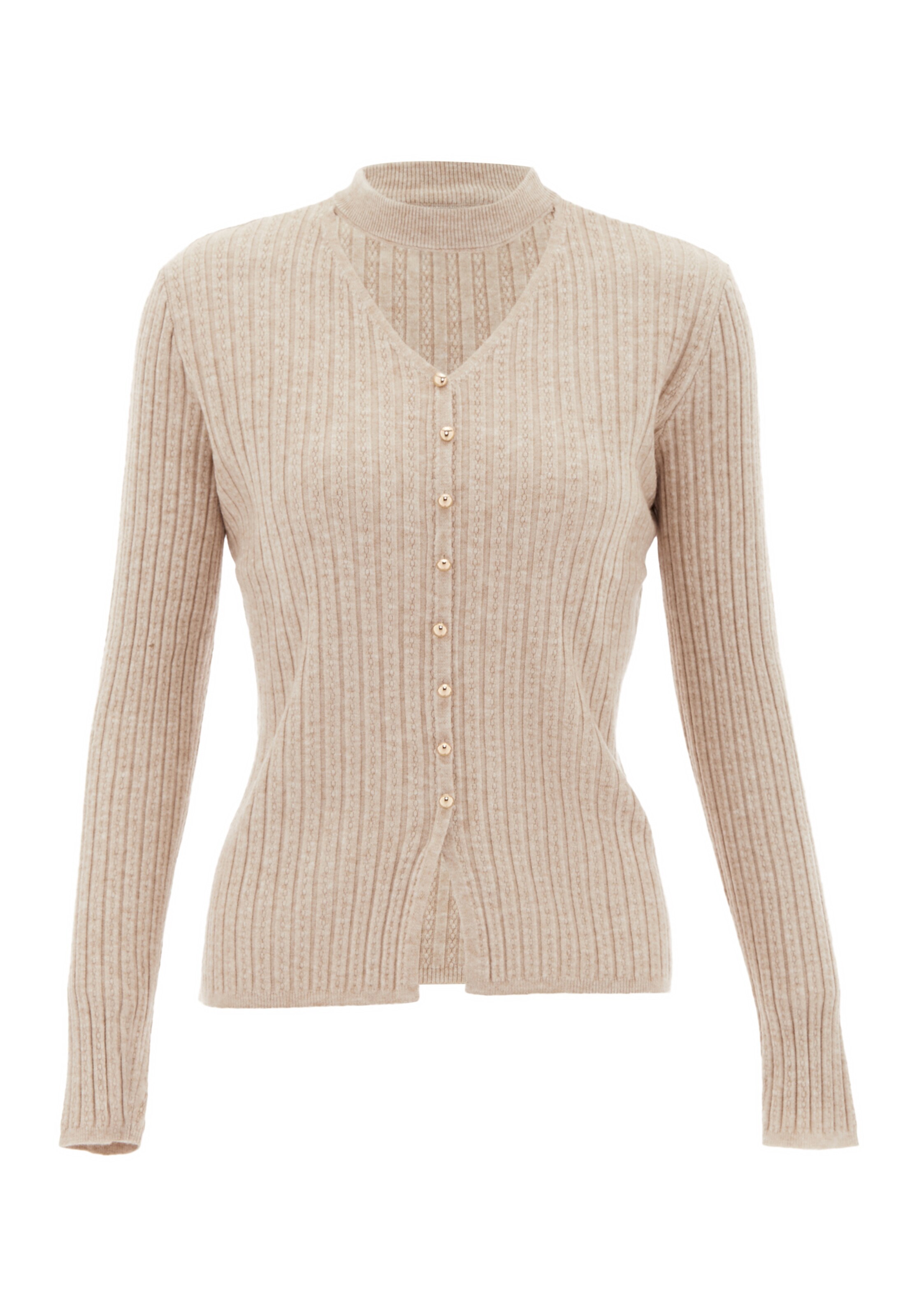 NAEMI - Pullover em bege: frente