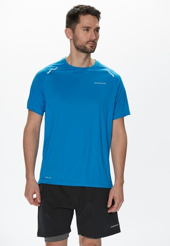 ENDURANCE Performance Shirt 'LASSE' in Blue: front