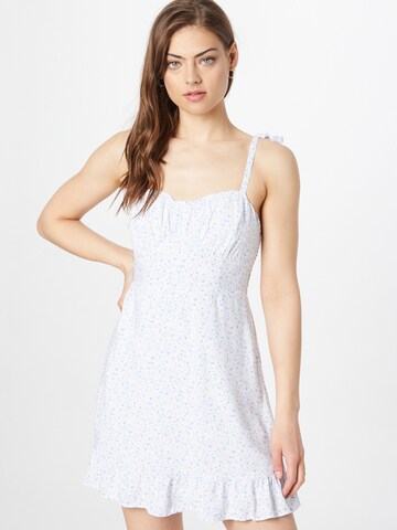 HOLLISTER Letné šaty - biela: predná strana